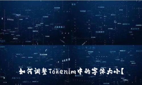如何调整Tokenim中的字体大小？