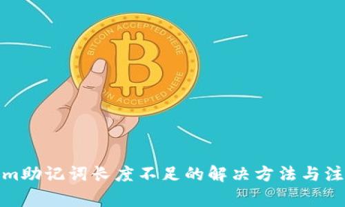 Tokenim助记词长度不足的解决方法与注意事项
